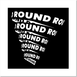 Round and Round twister typography Posters and Art